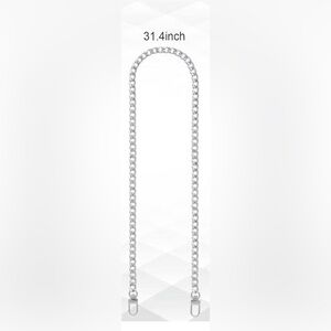 Silver Chain Strap Purse Wallet 31.4